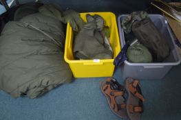 Ex Army Sleeping Bags, Jumpers, Clothing, etc.