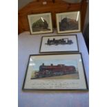 Four Framed Railway Prints