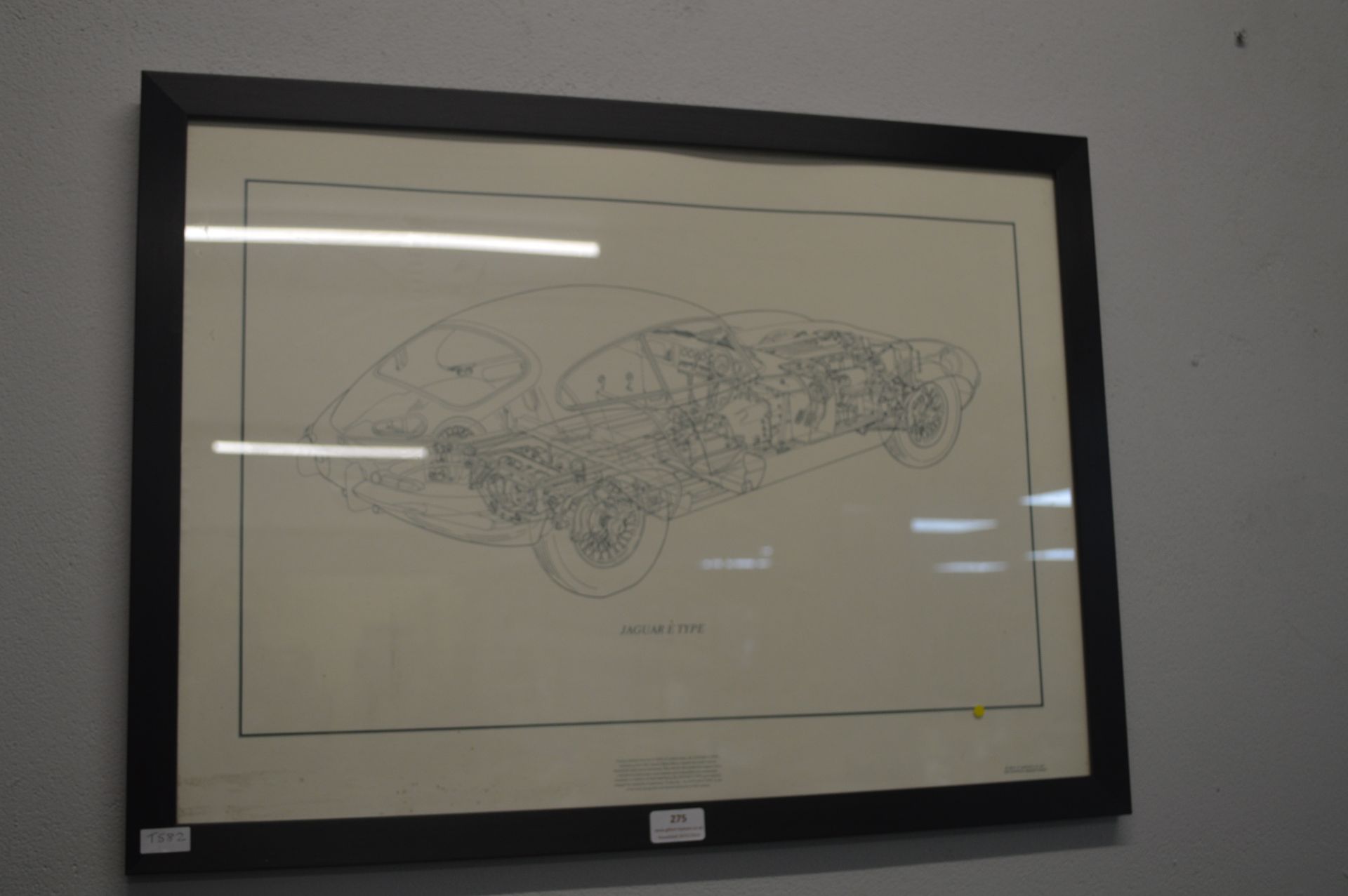 Pair of Jaguar Framed Car Plans - Image 3 of 3