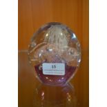 Large Glass Paperweight