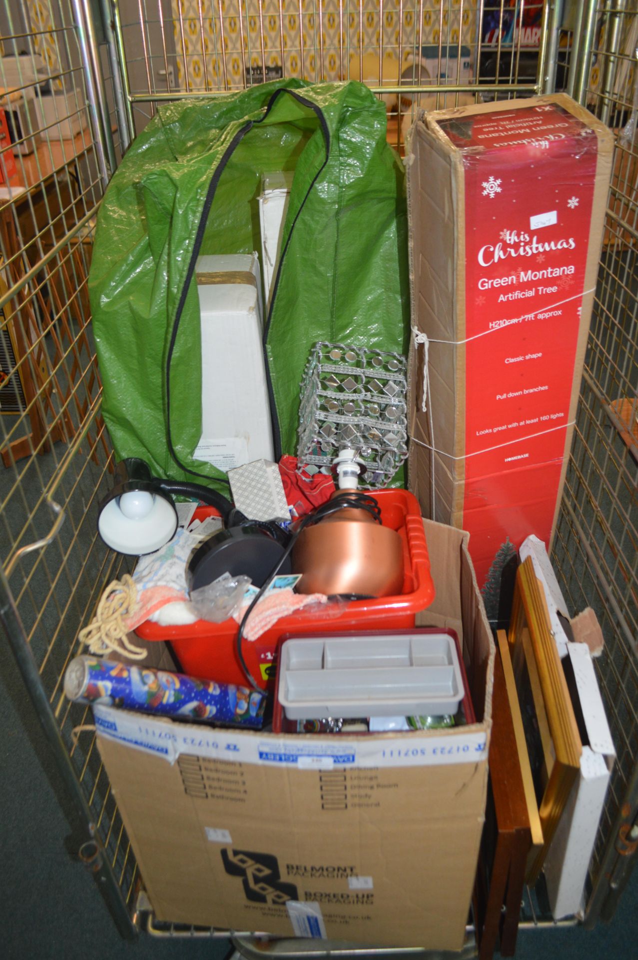 Household Goods Including Christmas Trees, Lamps,