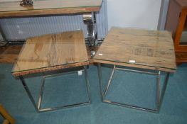 Pair of Barker & Stonehouse Driftwood Side Tables