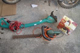 Bosch Hedge Trimmer and Strimmer, and a Power Devi