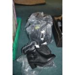 Five Pairs of Lady's Ankle Boots in Black (mixed s