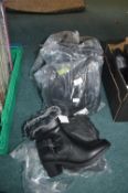 Five Pairs of Lady's Ankle Boots in Black (mixed s
