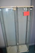 Pair of Glazed Display Cabinet (no shelves)