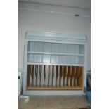 Painted Pine Plate Rack Shelf Unit