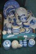 Blue & White Pottery Including T.G. Green, etc.