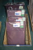 Four Pairs of Assorted Purple Curtains