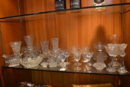 Vintage Glassware Including Vases, Bowls, etc.