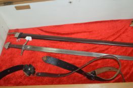 Decorative Sword with Scabbard and Belt