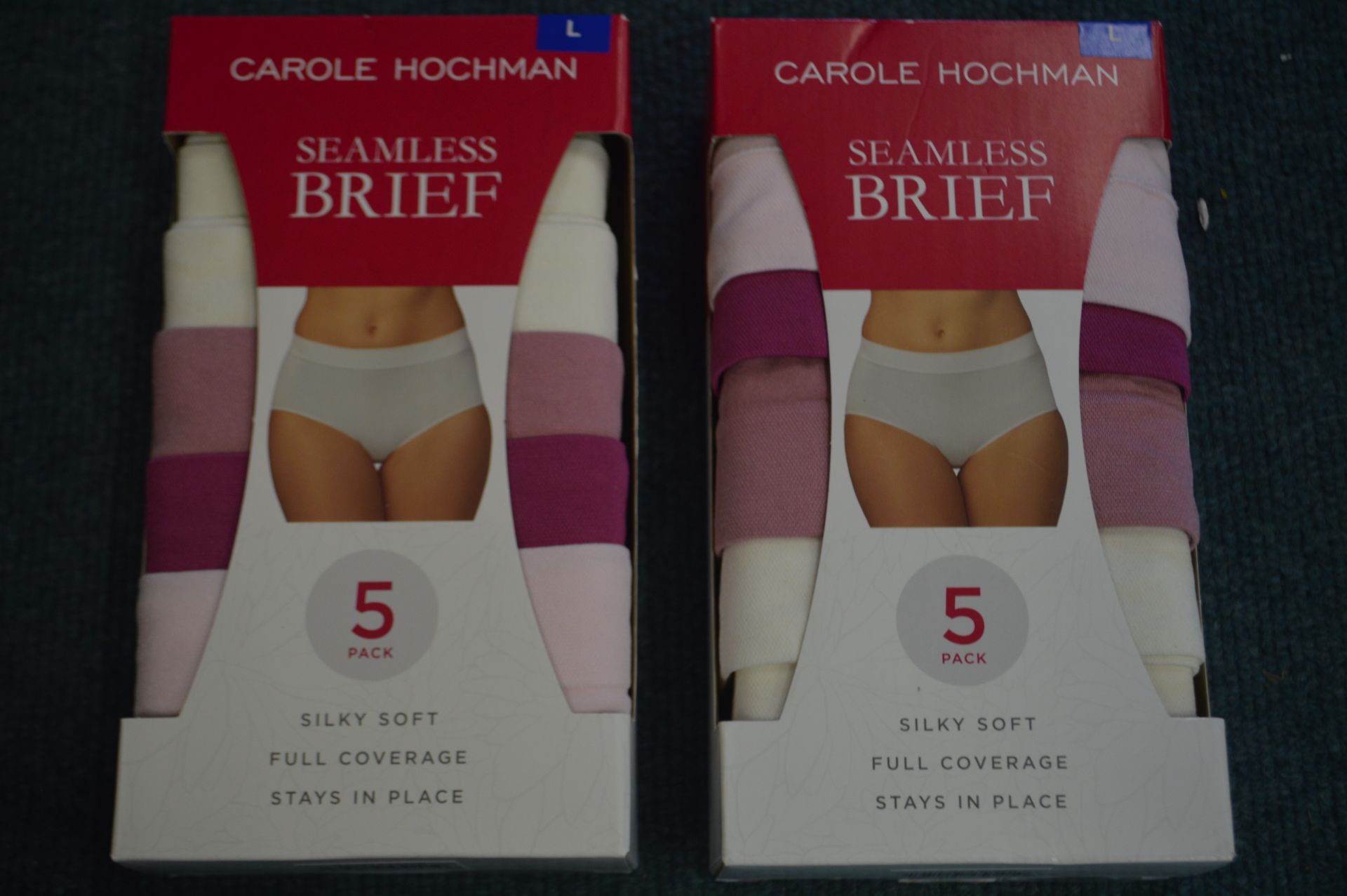 *2x 5pk of Carole Hochman Seamless Lady's Briefs S