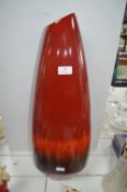 Large Decorative Red Pottery Vase
