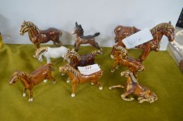 Nine Pottery Horses