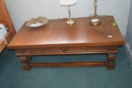 Large Two Drawer Coffee Table