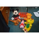 Toys Including talking Mickey Mouse, etc.