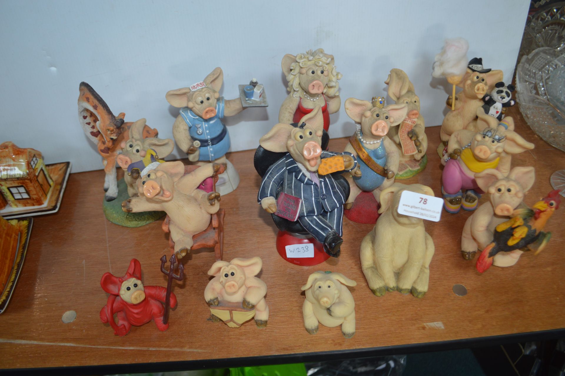 Fourteen Piggin Figures