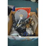 Assorted Lamps and Electrical Cables etc.