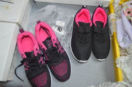 Two Pairs of Kid's Trainers Size: 32 and 36