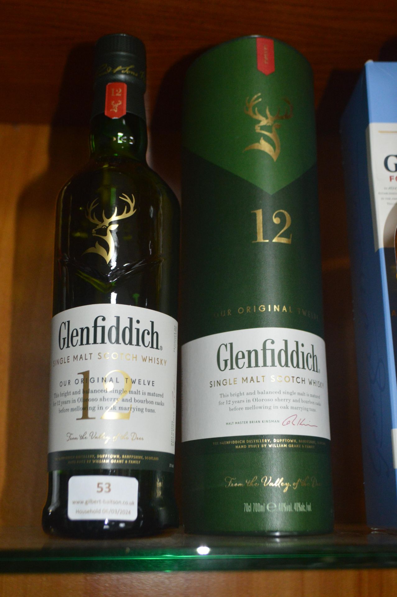 Glenfiddich 12 Year Old Single Malt Scotch Whisky