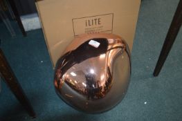 iLite Copper Effect Pendant Lamp 36cm