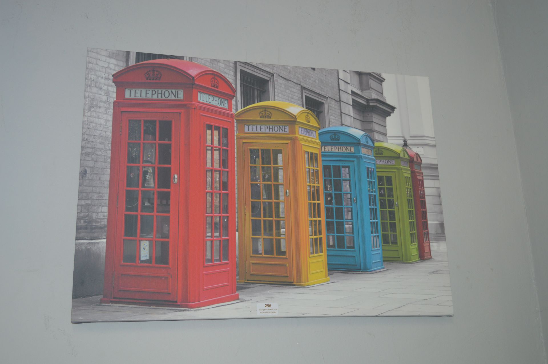 Multicolour Telephone Canvas Print