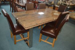 Barker & Stonehouse Glass Topped Driftwood Dining