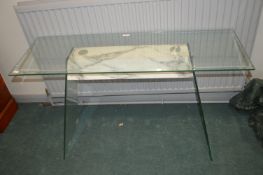 Glass Topped Side Table