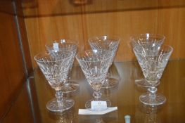 Set of Six Waterford Crystal Tramore Glasses