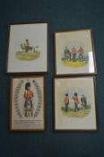 Four Framed Military Prints Including Black Watch