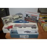 Four Diecast Scale Model Heavy Haulage Trucks by C