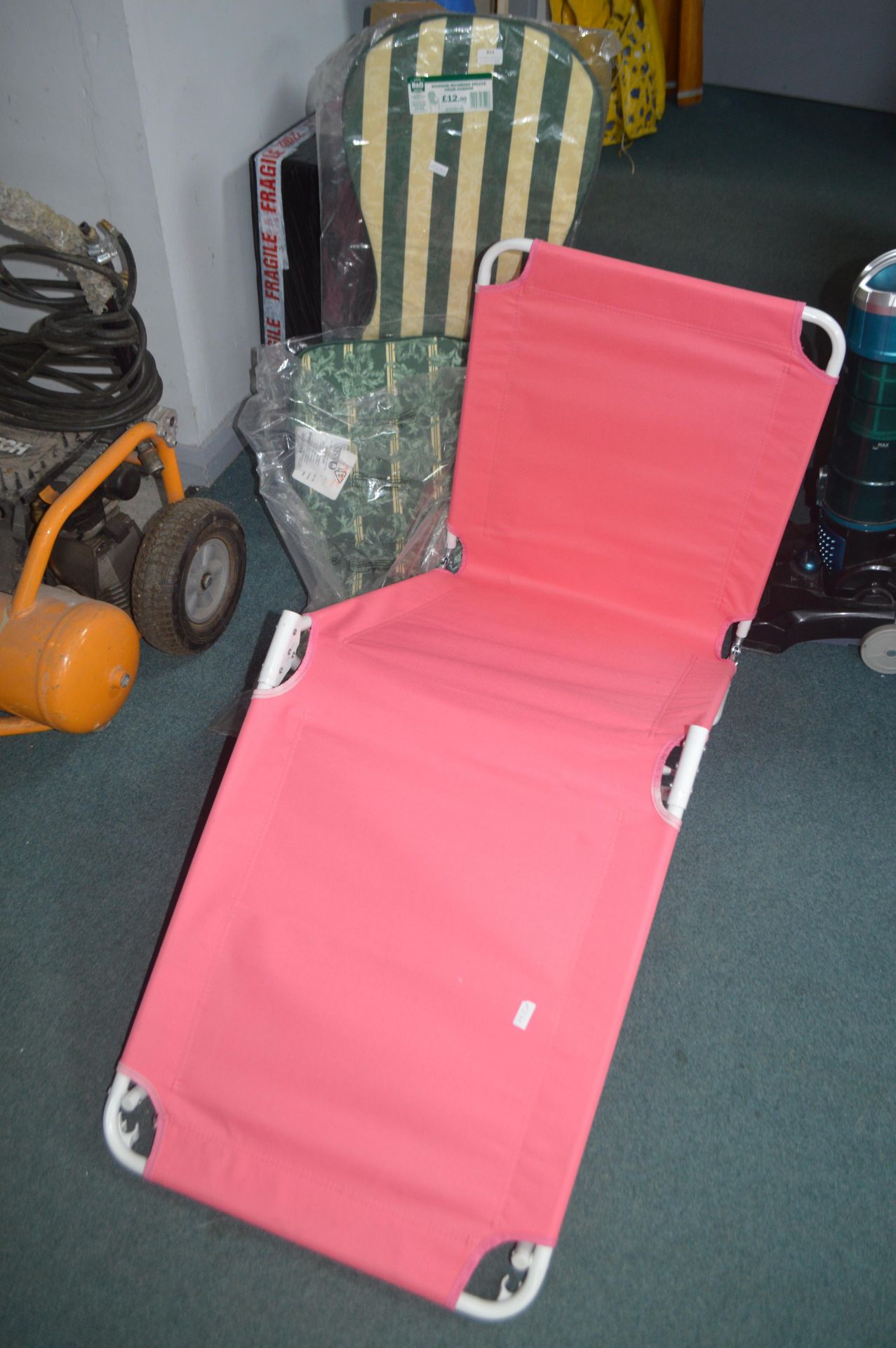 Folding Lounger and Cushions