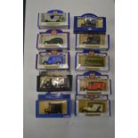 Ten Diecast Advertising Vehicles