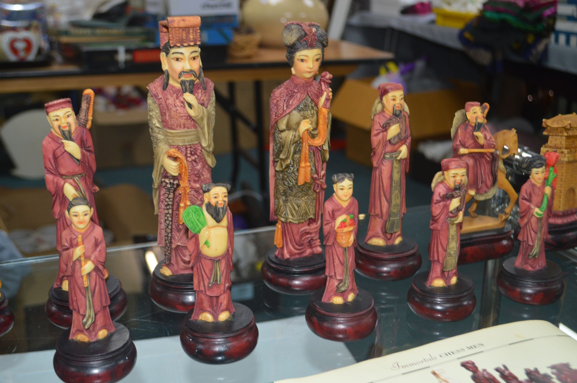 Immortals Hand Painted Chess Set by Studio Anne Carlton - Image 6 of 6