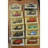 Twelve Diecast Advertising Vehicles and Busses