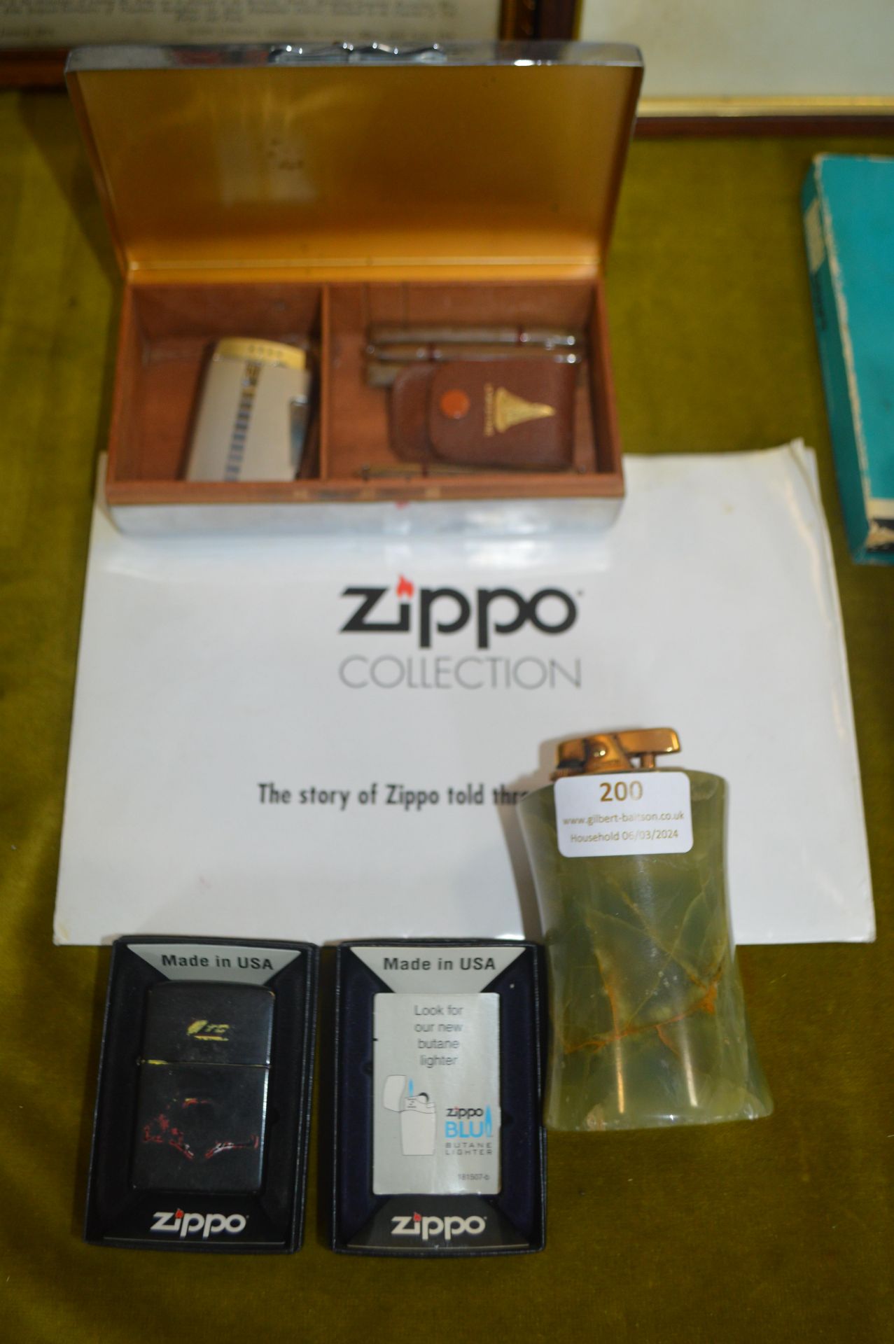 Vintage Lighters Including Zippo and Ronson