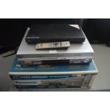 Panasonic DMR ES30V DVD/Video Recorder, and a LG D