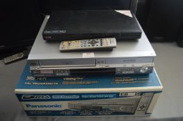 Panasonic DMR ES30V DVD/Video Recorder, and a LG D