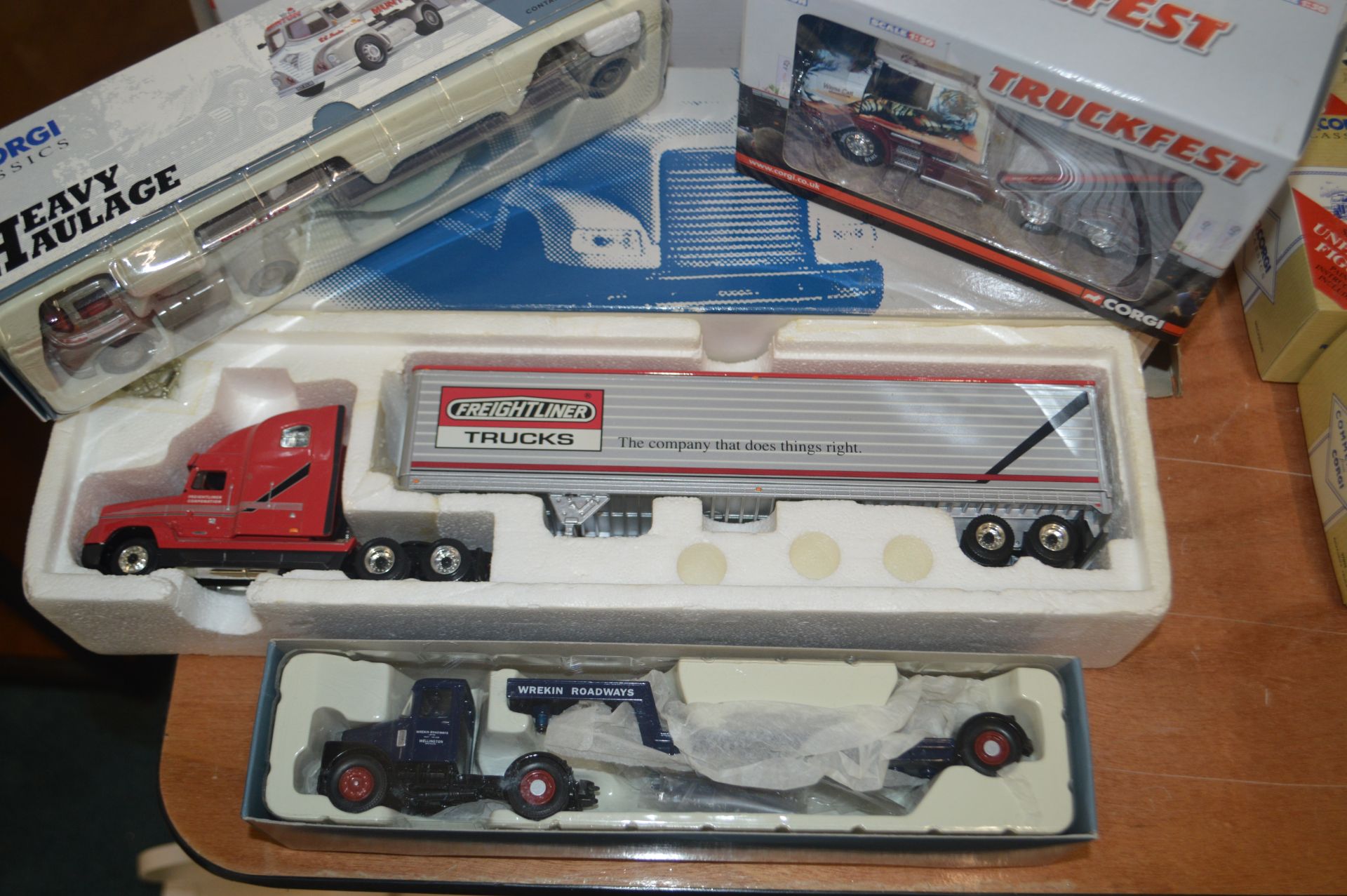 Four Diecast Scale Model Heavy Haulage Trucks by C - Image 2 of 2