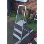 Folding Three Tread Aluminium Steps