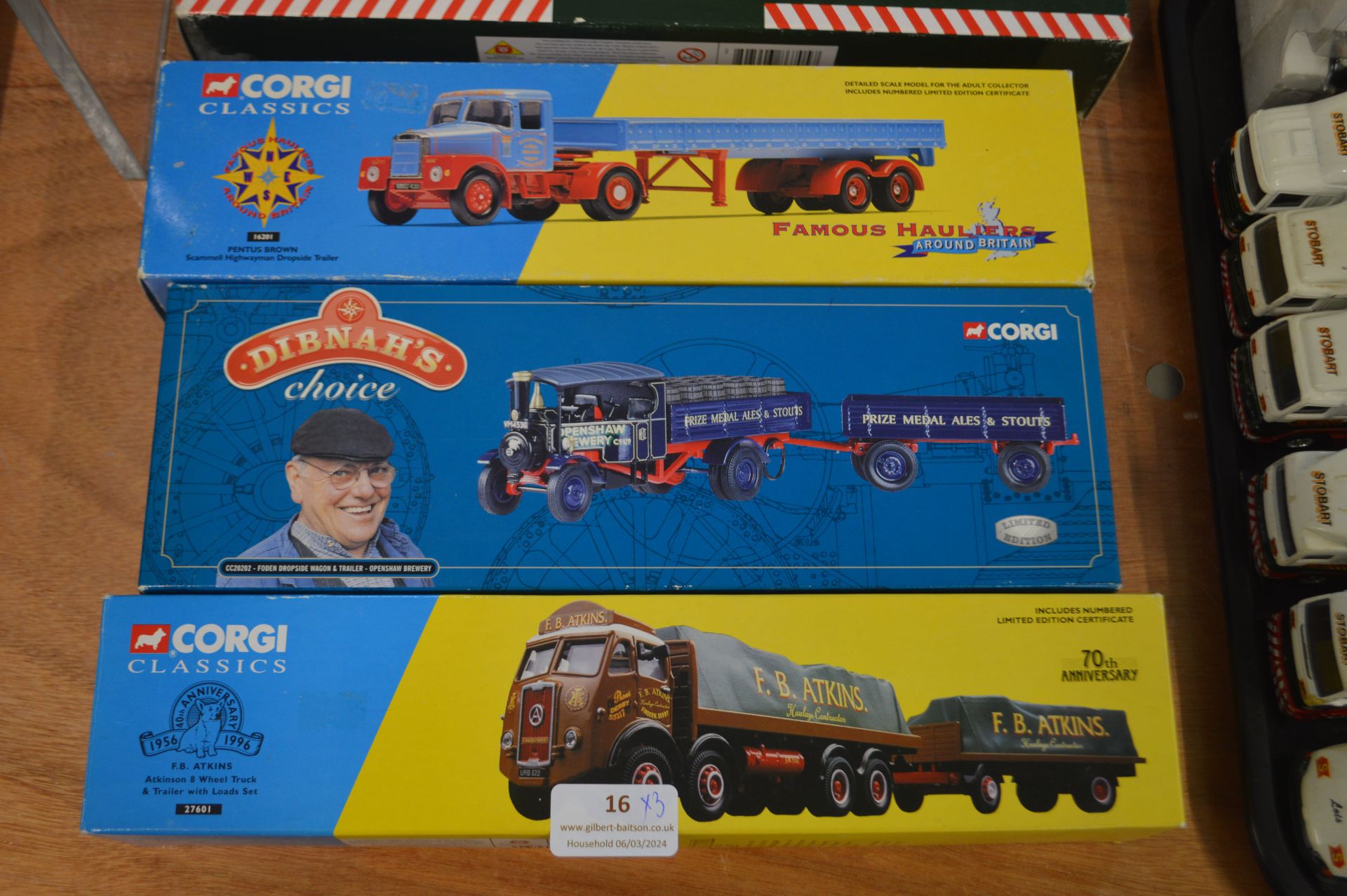 Three Corgi Classics Vintage Lorries