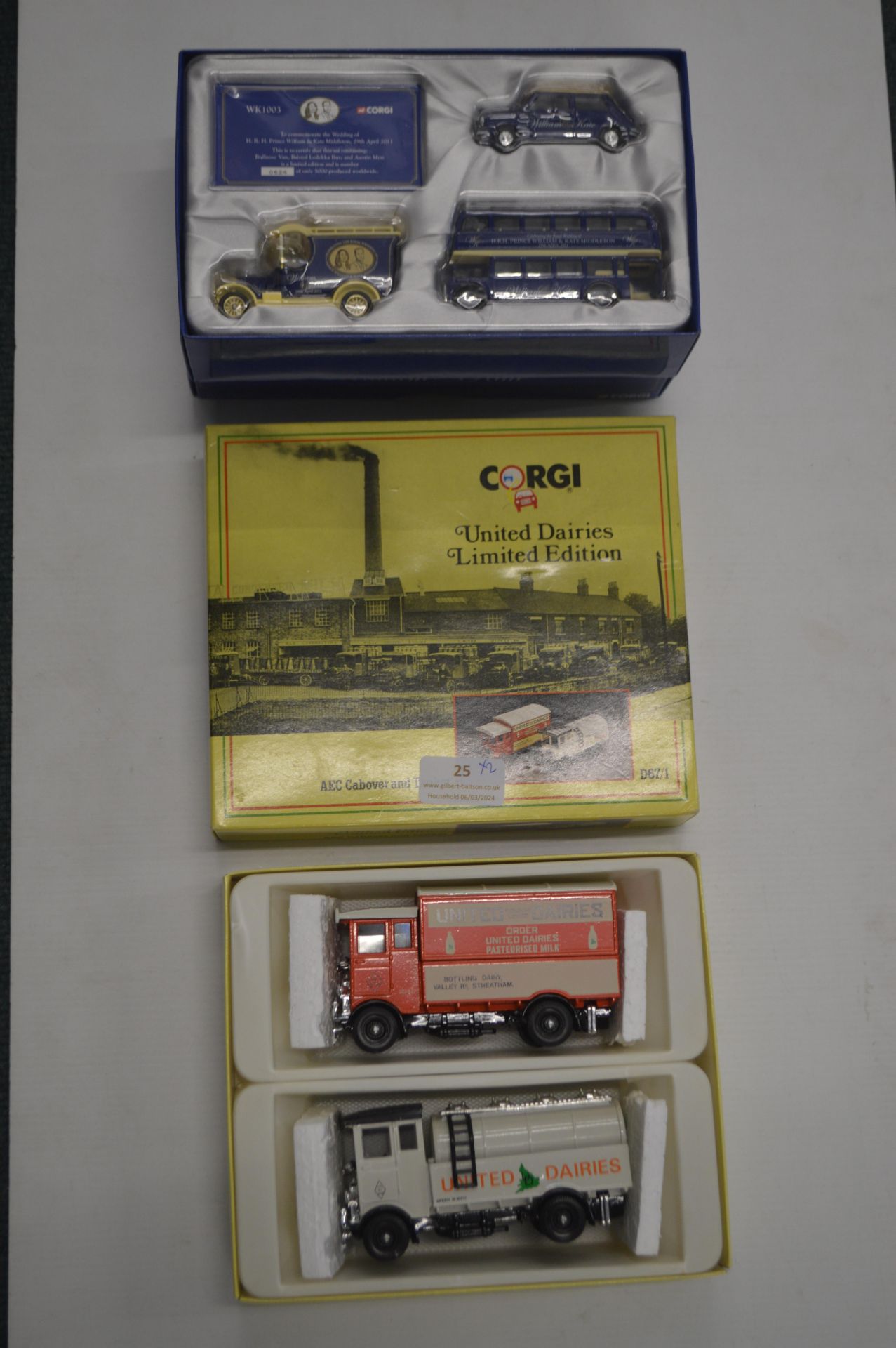 Corgi United Dairies Limited Edition Set pus Willi