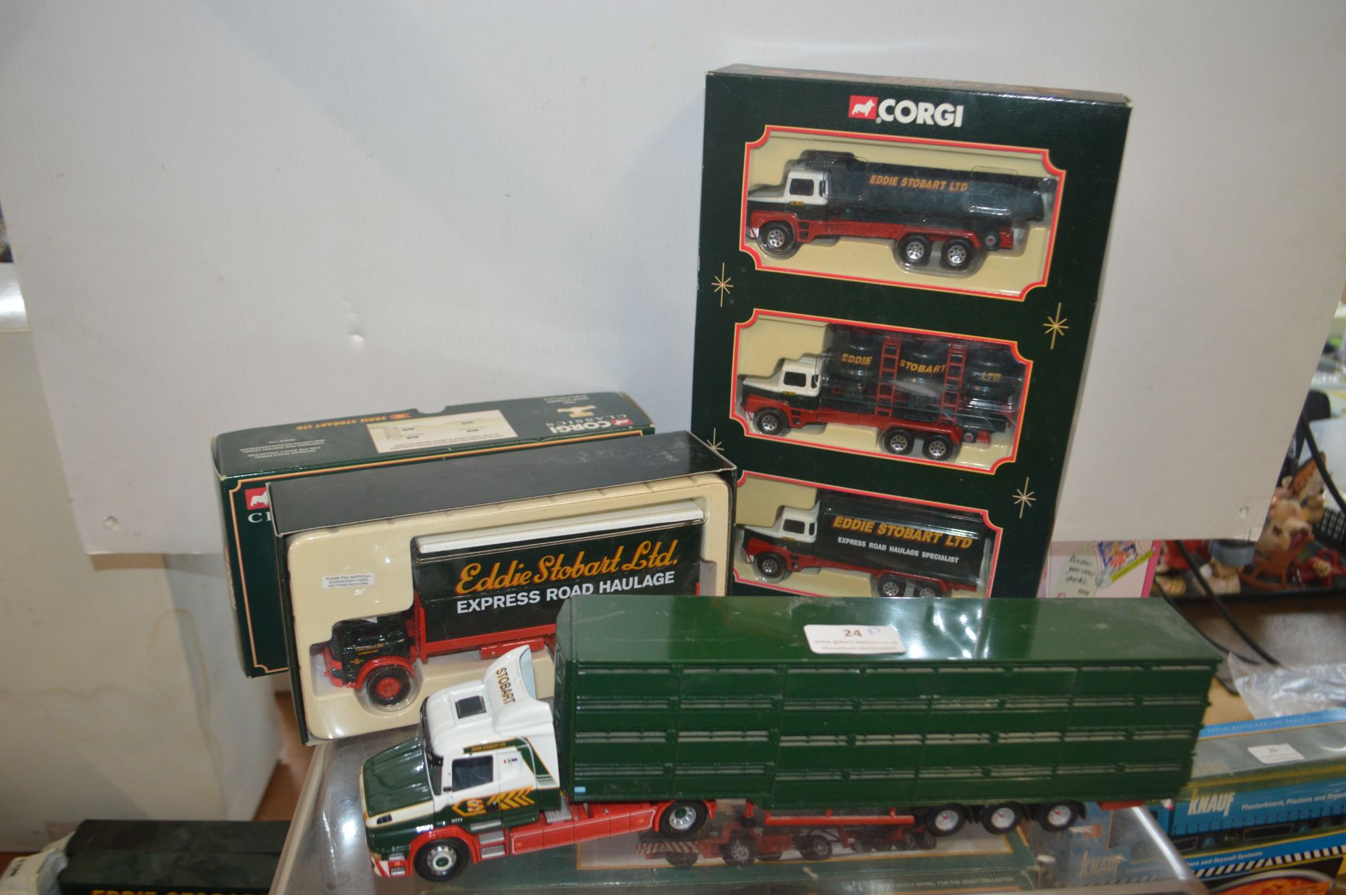 Eddie Stobart Corgi Set plus Bedford Lorry, and Un