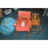 Vintage Nursery Chairs and a Pokémon Beanbag, etc.
