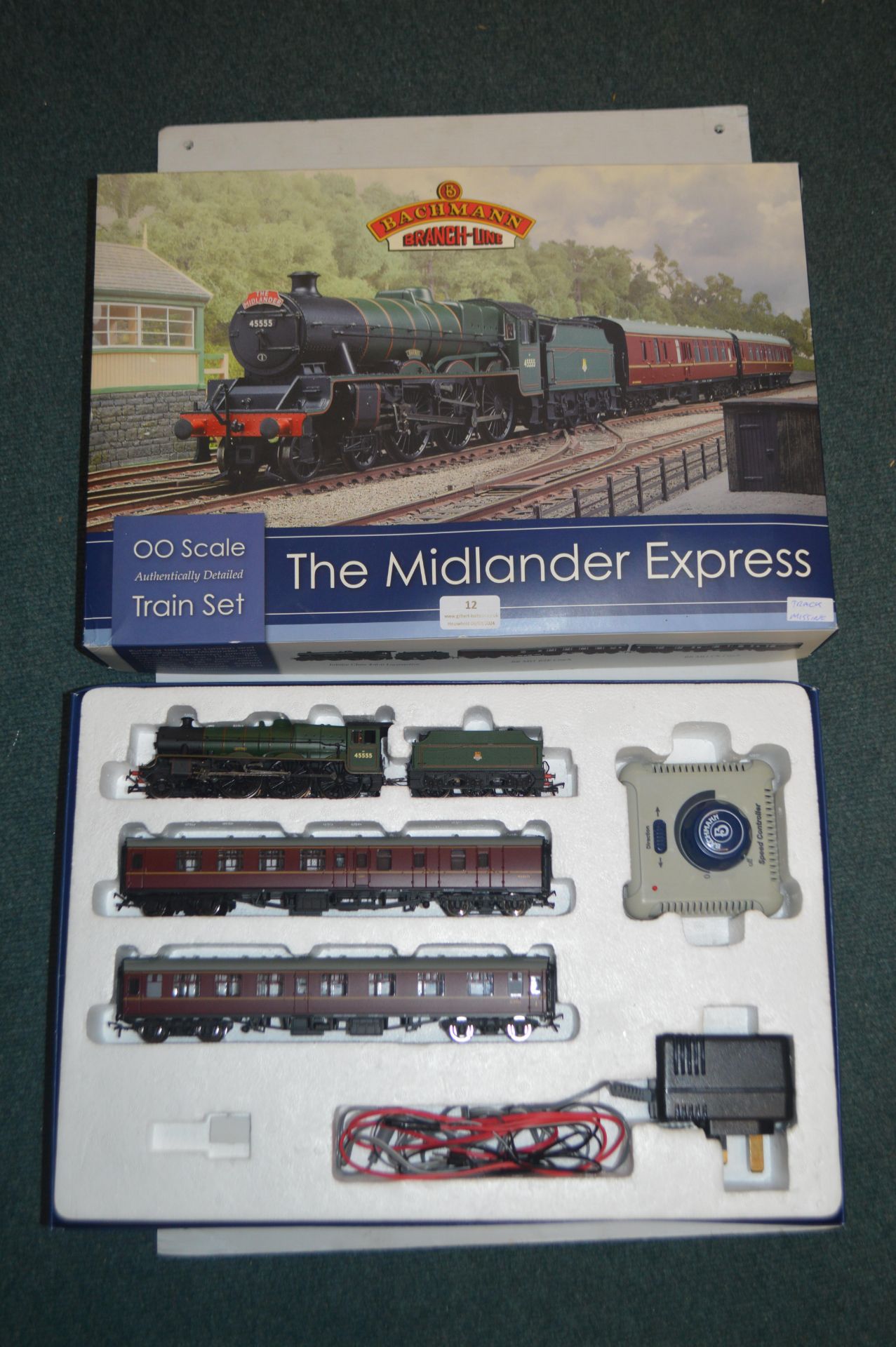 Bachman Branch Line OO Scale Train Set "Midlander Express" (missing track)