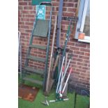 garden Tools and Step Ladders