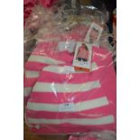 *Three Gianni Freaud Lady's Pink & White Striped T