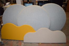 Assorted Soundproofing Including Three 120cm Circular Hanging Boards and Two Other