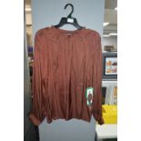 *Hilary Radley Lady's Chocolate Blouse Size: XL