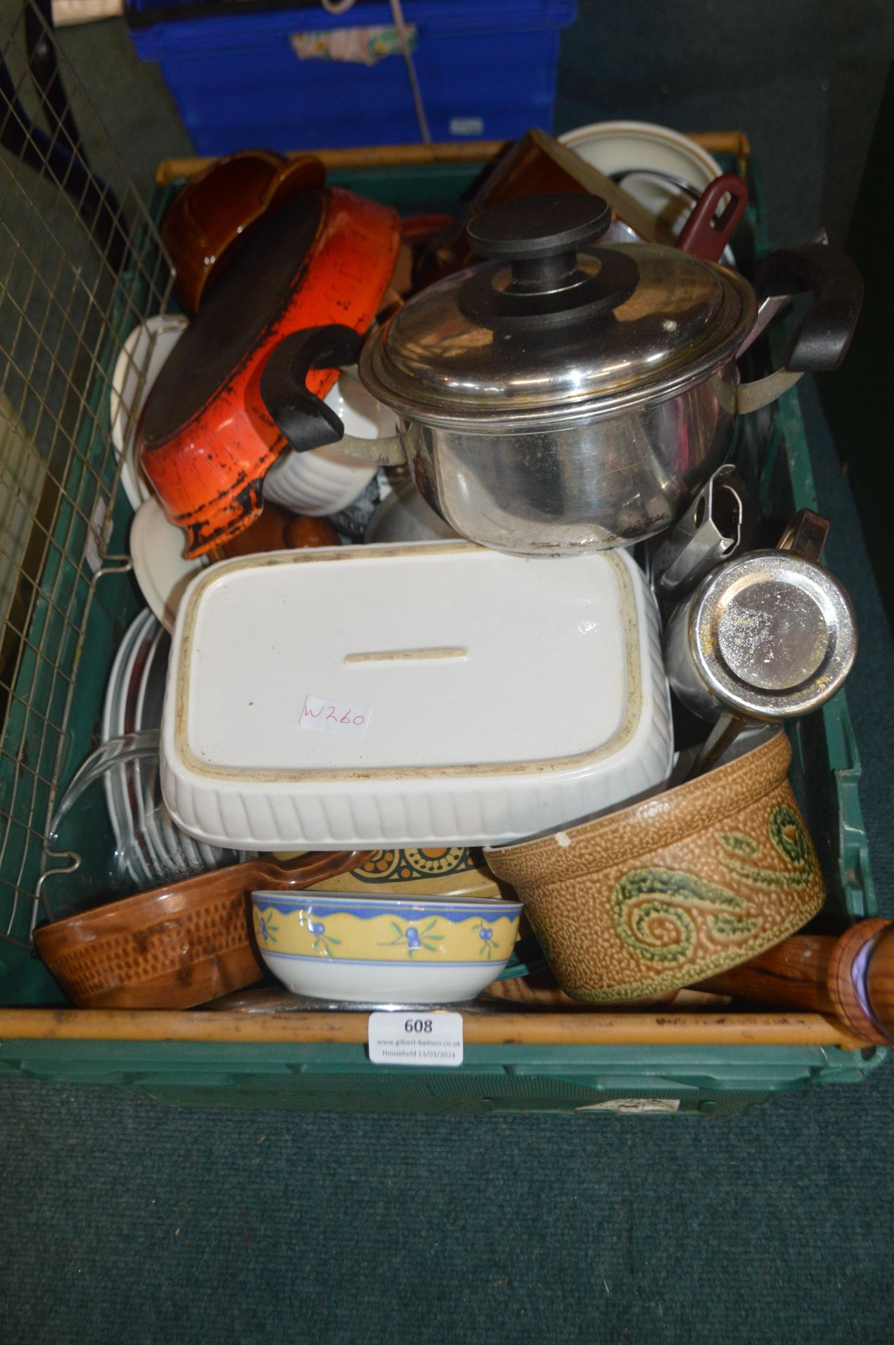 Kitchenware, Pots, Pans, etc. (crate not included)